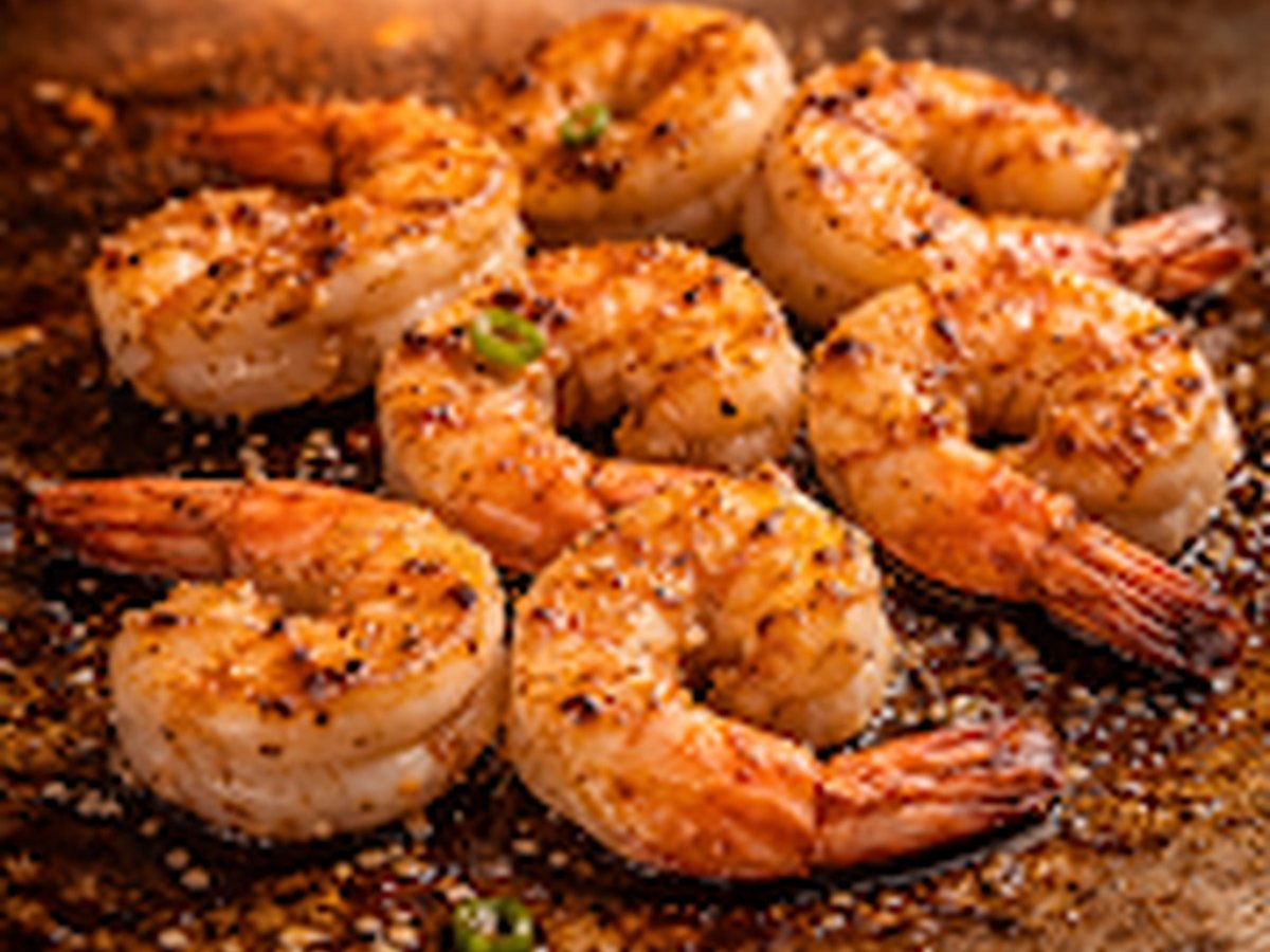Hibachi shrimp cooked fresh on the grill